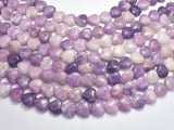 Lepidolite 12mm Heart Beads, 15 Inch-BeadDirect