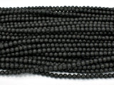 Black Lava Beads, Round, 4mm-Gems: Round & Faceted-BeadDirect