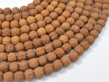 Rudraksha Beads, 8.5mm-9.5mm Round Beads, 34-37 Inch-Wood-BeadDirect