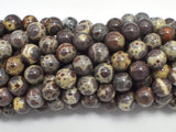 Astroite Jasper, 8mm (8.5mm), Round, 15.5 Inch-BeadDirect