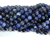 Sodalite Beads, 6mm (6.8mm) Round Beads-BeadDirect