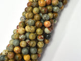 Natural Owyhee Picture Jasper 8mm Round-BeadDirect