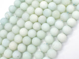 Matte Amazonite Beads, Round, 8mm-Gems: Round & Faceted-BeadDirect