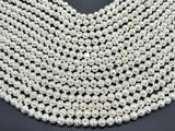 Lava-Silver Plated, 6mm (6.7mm) Round Beads-Gems: Round & Faceted-BeadDirect