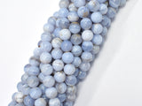 Blue Chalcedony, Blue Lace Agate, 8mm Round-BeadDirect