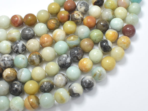 Amazonite, Round beads, 10mm ( 10.5 mm)-BeadDirect
