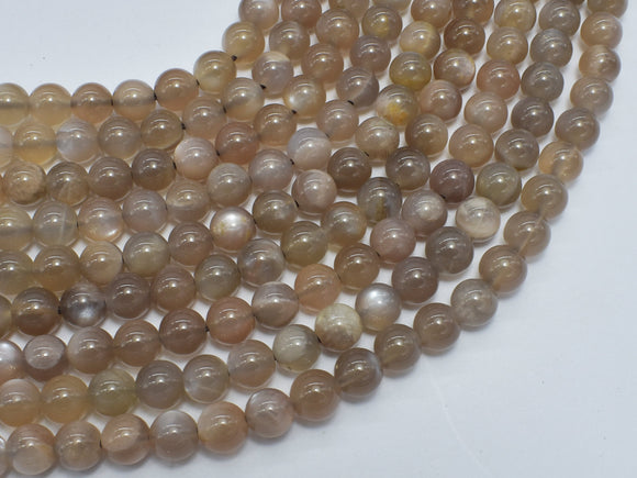 Gray Moonstone Beads, 6mm, Round Beads-BeadDirect