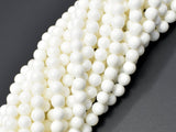 Tridacna Shell, 6mm Round Beads-Gems: Round & Faceted-BeadDirect