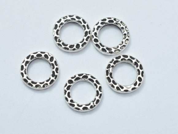 4pcs Antique Silver 925 Sterling Silver Ring, 8.8mm-Metal Findings & Charms-BeadDirect