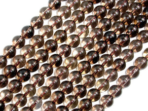 Smoky Quartz Beads, Round, 8mm-BeadDirect