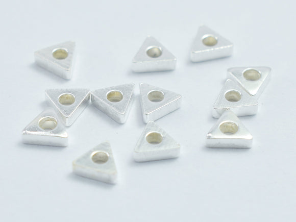 40pcs 925 Sterling Silver Beads, 3x3mm Triangle Spacer-BeadDirect