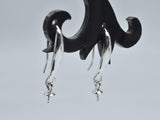 4pcs 925 Sterling Silver Ear Wires, Earring Hook, Fishhook, 10x20mm-Metal Findings & Charms-BeadDirect