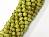 Green Opal 8mm Round Beads, 15.5 Inch-BeadDirect