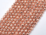 Hematite Beads-Rose Gold, 6mm Faceted Round-Gems: Round & Faceted-BeadDirect