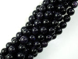 Blue Goldstone Beads, 8mm (7.8mm) Round Beads-Gems: Round & Faceted-BeadDirect