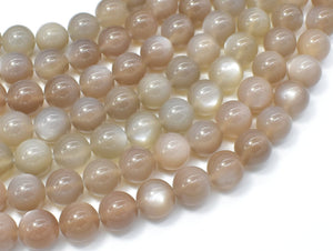 Gray Moonstone, 10mm Round Beads-Gems: Round & Faceted-BeadDirect