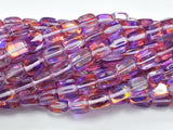 Mystic Aura Quartz - Purple, Red, 6x9mm, Nugget, 14.5 Inch-BeadDirect