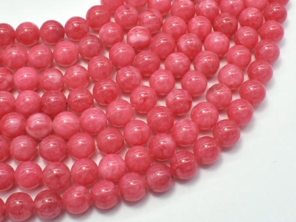 Jade Beads-Pink, 8mm Round Beads-Gems: Round & Faceted-BeadDirect