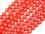 Red Howlite Beads, 10mm Round Beads-Gems: Round & Faceted-BeadDirect