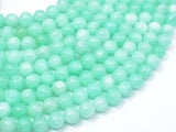 Jade Beads-Light Green, 8mm Round Beads-Gems: Round & Faceted-BeadDirect
