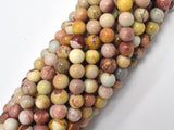 African Agate, 6mm, Round, 15.5 Inch-BeadDirect