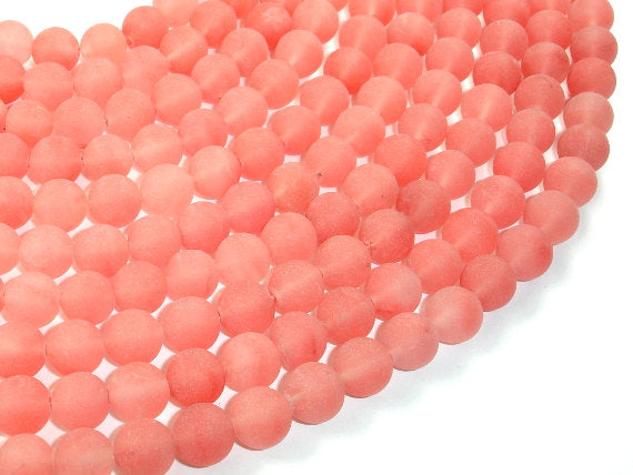 Matte Cherry Quartz Beads, Round, 10mm-Gems: Round & Faceted-BeadDirect