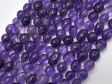 Amethyst Beads, Pebble Nugget, 6x8mm, 15.5 Inch-Gems: Nugget,Chips,Drop-BeadDirect