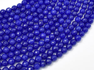 Jade Beads, Blue, 6mm Faceted Round-Gems: Round & Faceted-BeadDirect