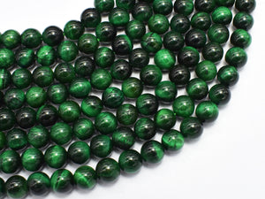 Tiger Eye-Green 8mm Round-BeadDirect