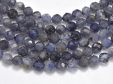 Iolite Beads, 4mm Micro Faceted Round-Gems: Round & Faceted-BeadDirect