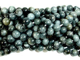 Hawk Eye Beads, Round, 6 mm-BeadDirect