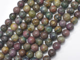 Ruby Apatite, Ruby in Kyanite, 8mm Round Beads-BeadDirect