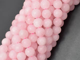 Matte Rose Quartz Beads, 8mm Round beads-Gems: Round & Faceted-BeadDirect