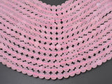 Matte Rose Quartz Beads, 8mm (8.4mm) Round beads-Gems: Round & Faceted-BeadDirect