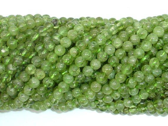 Peridot Beads, 3.8mm Round Beads-Gems: Round & Faceted-BeadDirect