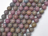 Ruby in Kyanite, Ruby Apatite, 10mm Round-Gems: Round & Faceted-BeadDirect
