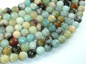 Amazonite, 10mm ( 10.5 mm) Faceted Round-Gems: Round & Faceted-BeadDirect