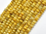 Golden Tiger Eye Beads, 4x6mm Faceted Rondelle-Gems:Assorted Shape-BeadDirect