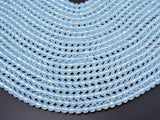 White Opalite Beads, 6 mm Faceted Round Beads-Gems: Round & Faceted-BeadDirect