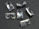 Cubic Zirconia Loose Gems-Faceted Rectangle, 1piece-Cubic Zirconia-BeadDirect
