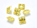Cubic Zirconia Loose Gems-Faceted Square, 1piece-Cubic Zirconia-BeadDirect