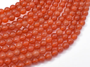 Carnelian Beads, 6mm(6.3mm) Round Beads-Gems: Round & Faceted-BeadDirect