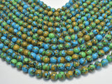 Turquoise Howlite-Blue & Green, 8mm Round Beads-Gems: Round & Faceted-BeadDirect