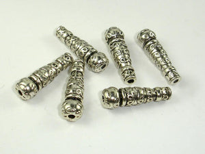 Metal Beads, Metal Spacer, Stick Beads, Zinc Alloy 9 pcs-Metal Findings & Charms-BeadDirect