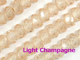 CZ beads, Faceted Rondelle 3.5x4mm-Cubic Zirconia-BeadDirect
