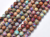 Impression Jasper-Red & Purple 8mm Round-BeadDirect