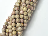 Fossil Jasper Beads, 8mm Round Beads-BeadDirect