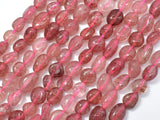 Strawberry Quartz, Lepidocrocite, 6x8mm Nugget Beads, 16 Inch-Gems: Nugget,Chips,Drop-BeadDirect