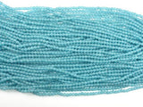 Blue Sponge Quartz Beads, Round, 4mm-Gems: Round & Faceted-BeadDirect