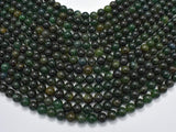 Green Mica Beads, Biotite Mica, 8mm Round-Gems: Round & Faceted-BeadDirect